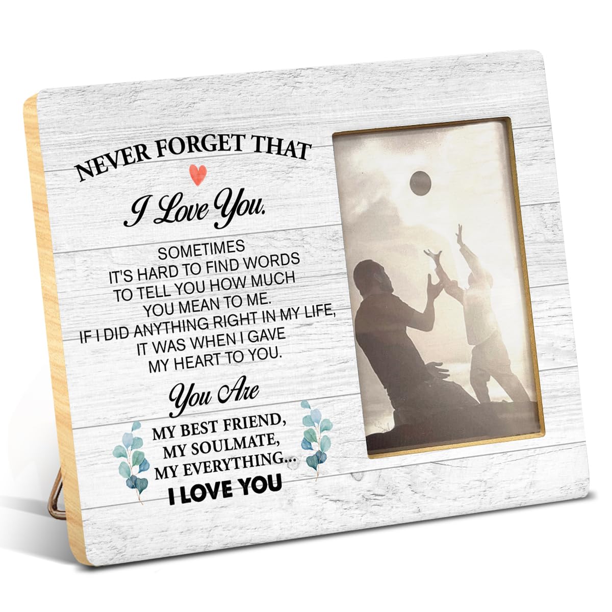 Yuzi-n Memorial Gifts for Loss of Brother Sympathy Wood Picture Frame | Remembrance Brothers Gifts, Memorial Picture Frame for 4x6 Inches Photo BST326H