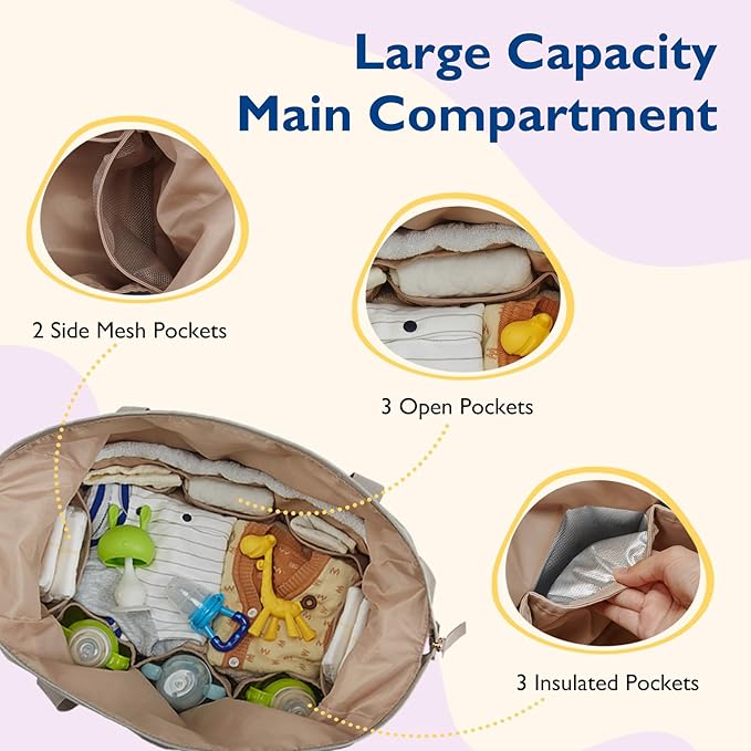 MOMMORE Diaper Bag Tote, Large Capacity Travel Diaper bags 73