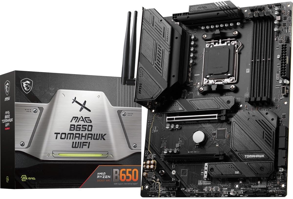 MSI MAG B650 Tomahawk WiFi Gaming Motherboard (AMD Ryzen 9000/8000/7000 Series Processors 36