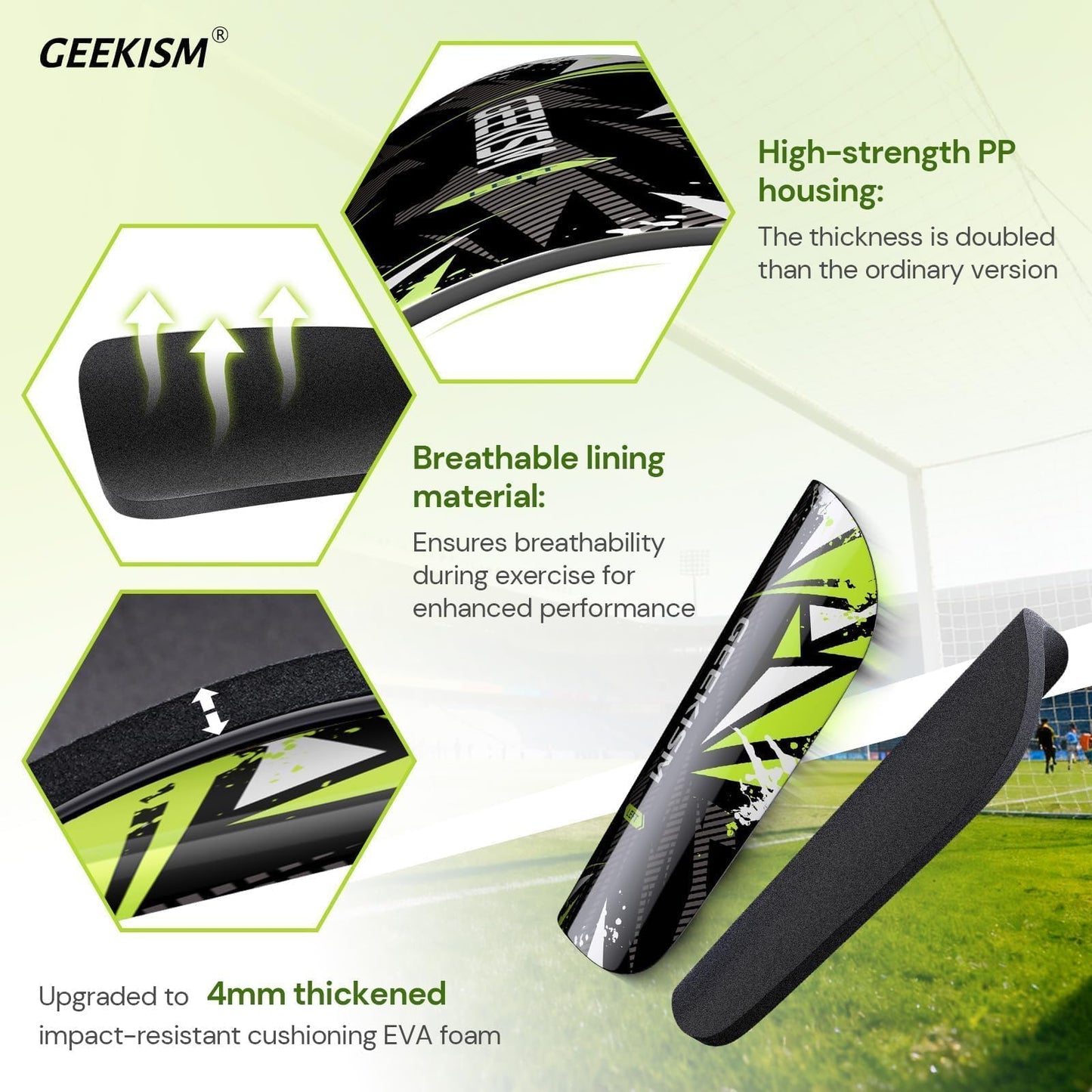 Soccer Shin Guards for Youth Kids Toddler - Soccer Shin Pads for Teens & Men, Protective Football Gear for 3-16 Years Boys Girls & Adult, World Cup Lightweight Soccer Equipment WN420