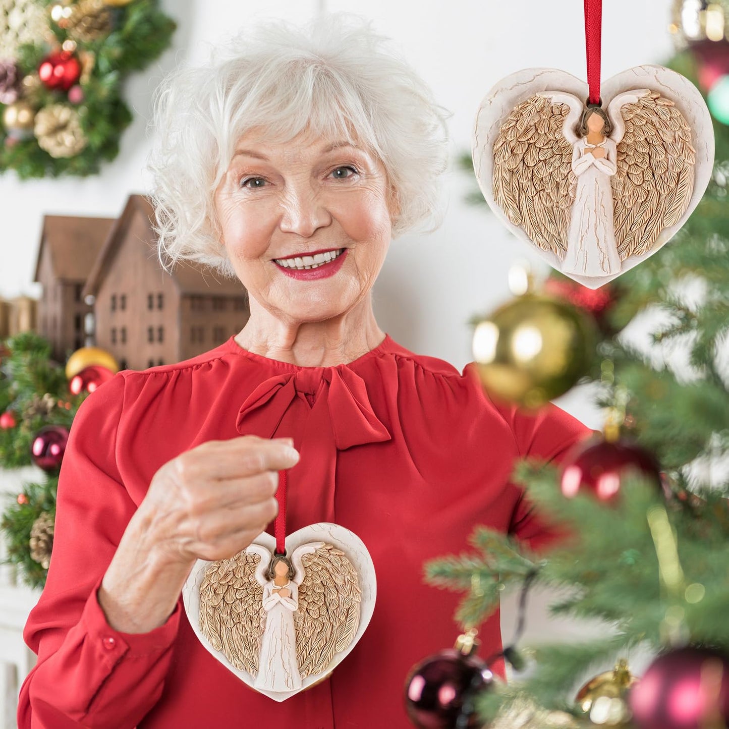 3D Christmas Ornament 2026 Wedding Gifts for Couple - Romantic Our First Christmas Married Engaged Ornament Bridal Shower Gift - Just Married Ornaments for Xmas Tree, Mr and Mrs Gifts for Newlyweds BST326H