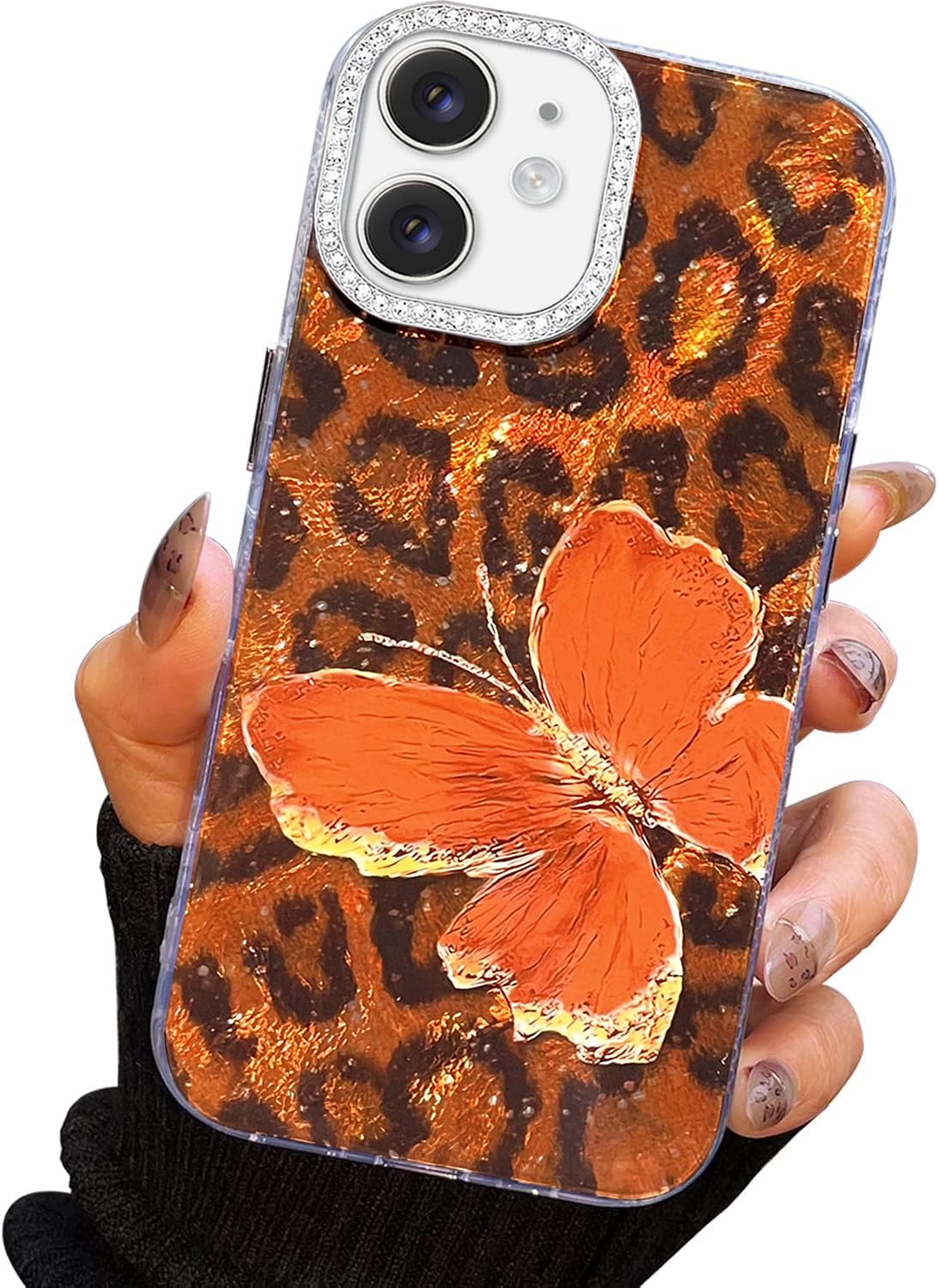 I-MGAE-IN-AR Compact Case for iPhone 16 Holographic Cloud Design,Cute Trendy Soft Slim TPU Shockproof Protective Phone Cases Cover for Women Girls Aesthetic Glitter WN420
