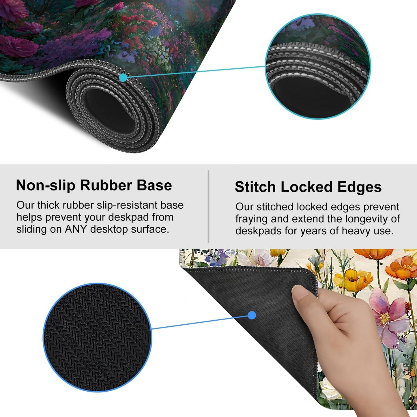 Mouse Pad Gaming Mousepad 31.5 x 11.8in Large Mouse Pad for Keyboard and Mouse with Anti-Slip Rubber Base, Keyboard Pad XL Mouse Mat for Home and Office,Snowy Forest WN420