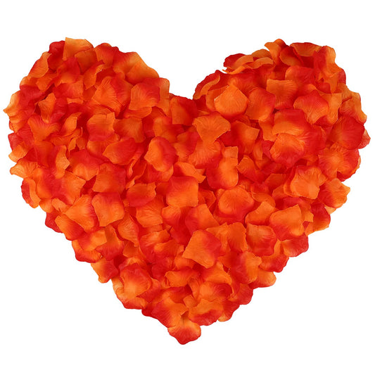 Henzxi 1000 Pcs Rose Petals, Artificial Flower Petals, for Romantic Night, Wedding, Event, Party, Valentine Decor (1000 Pcs, Ivory) BST220