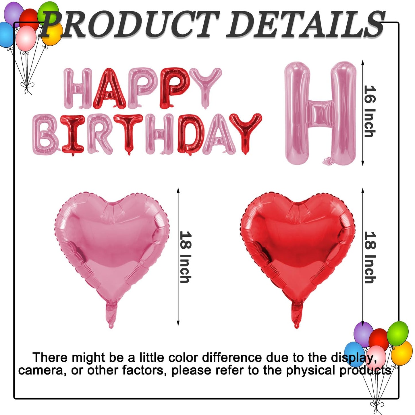 Green Happy Birthday Balloons Banner Foil Balloons Letters Banner Balloon for Green Themed Party Decoration Supplies Christmas Birthday Decoration Decor Ballons Arch Kits Party Balloon Set 15pcs BST326L