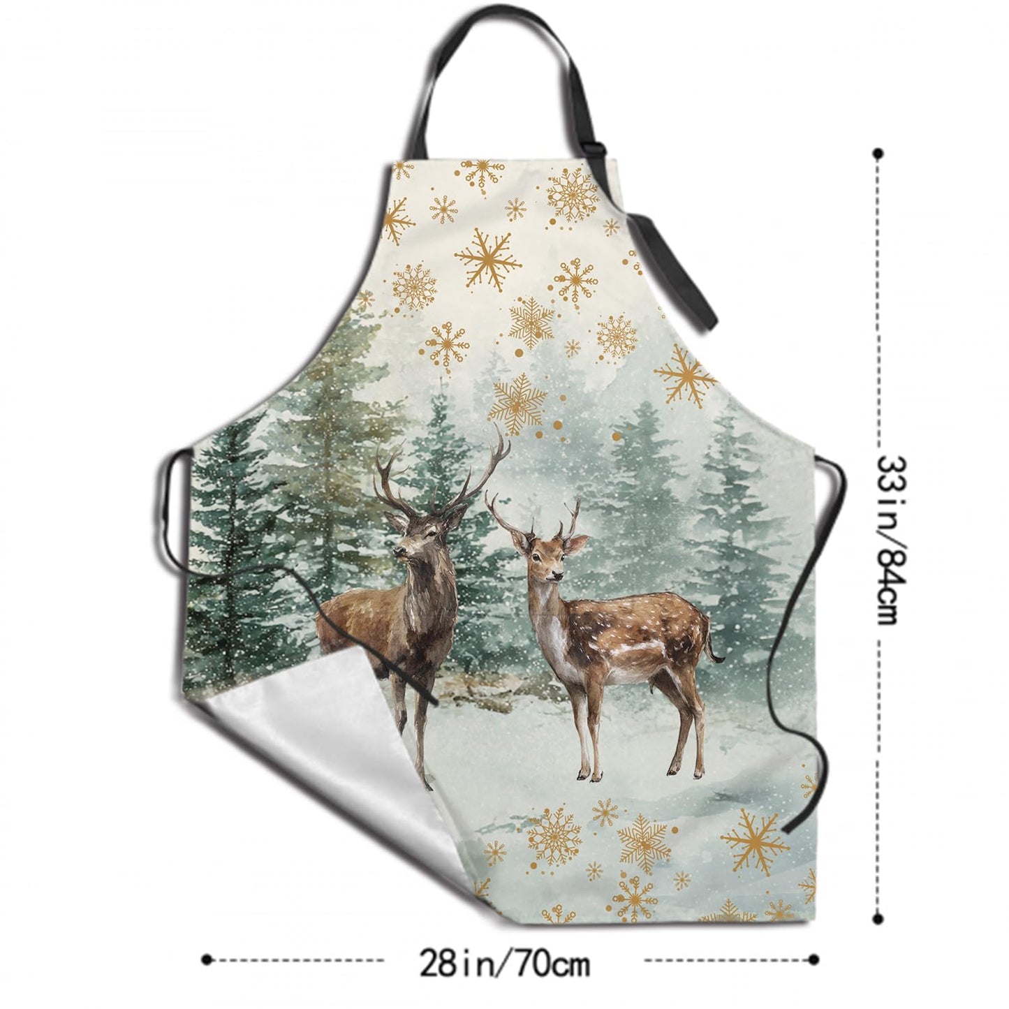 Giwawa Unisex Adult Apron Waterproof Stain Resistant Kitchen Cooking Apron with 2 Pockets for BBQ Grill Painting BST326H