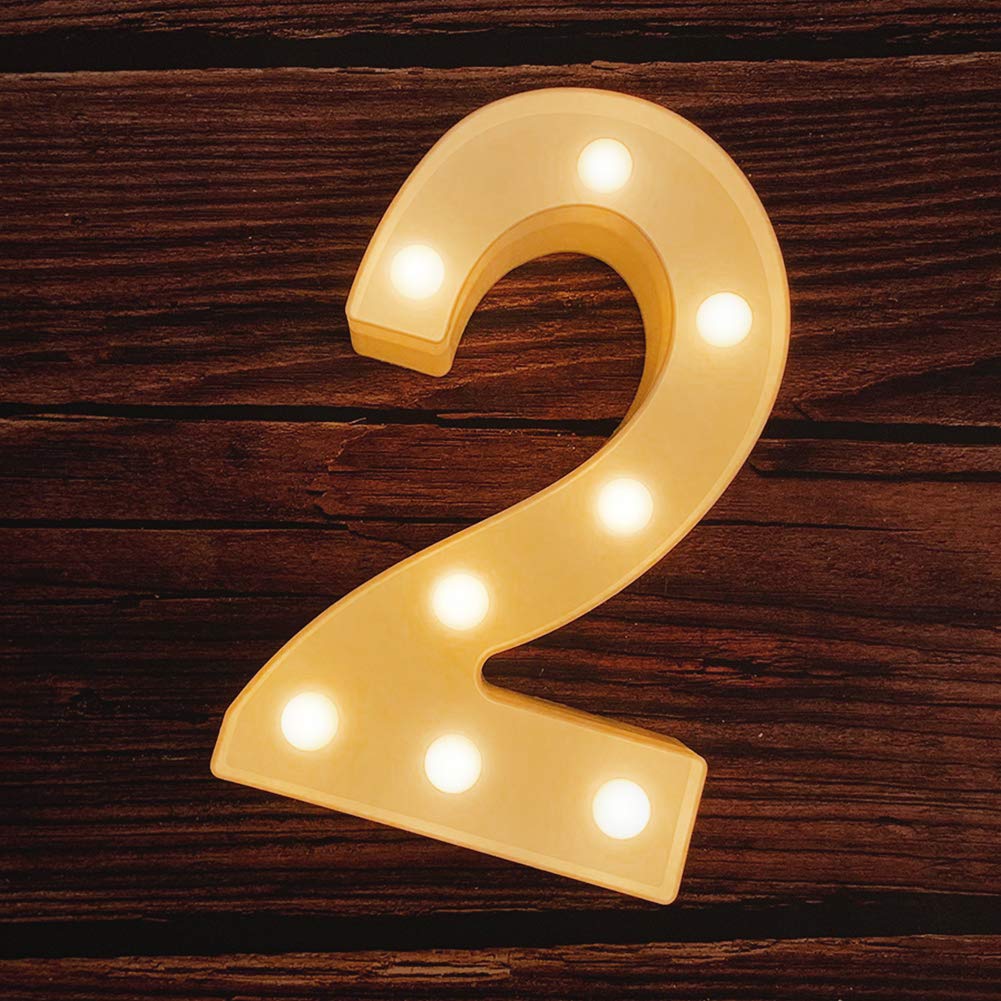 MUMUXI Marquee Light Up Letters | Large Light Up Numbers | Battery Powered and Bright with Every Letter of the Alphabet | For Wedding, Birthday, Party, Celebration, Christmas or Home Decoration (0) BST220