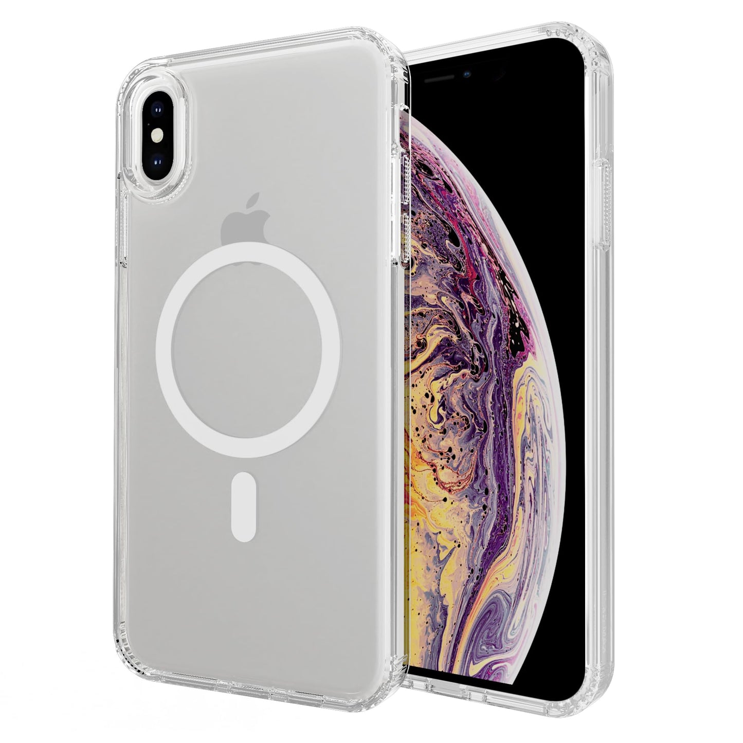 Magnetic for iPhone 17 Air Phone Case, [Compatible with MagSafe], Screen Protector X1, [Military Grade Drop Protection],Matte Finish,Slim,Shockproof,Protective (Black, iPhone 17 AIR) WN420
