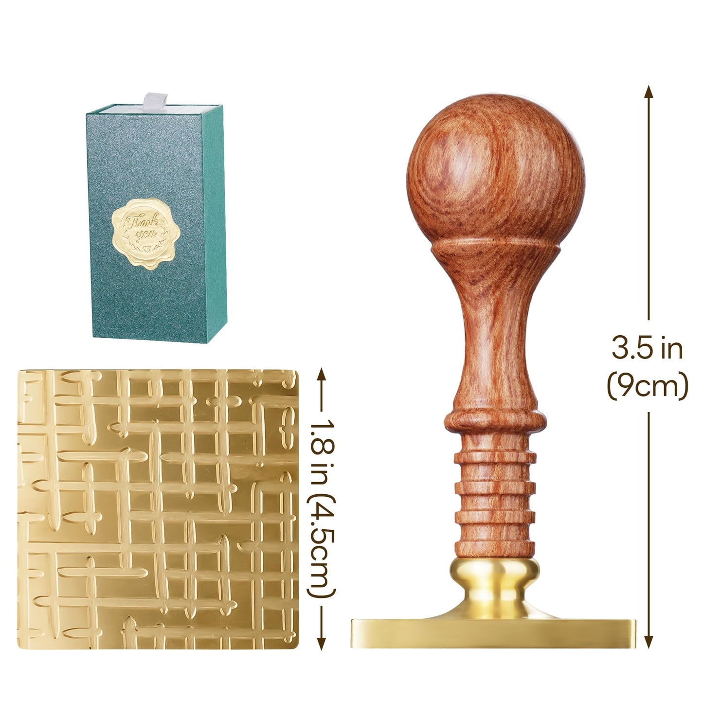 NiHome Ice Cube Stamp for Cocktails, Copper Ice Press Stamps w/Brass Head & Solid Wooden Handle Gift Packaging, Easy-to-Use for Cocktails Whiskey, Party Drinks, Home Bar, Holiday Events (3 Patterns) BST326H