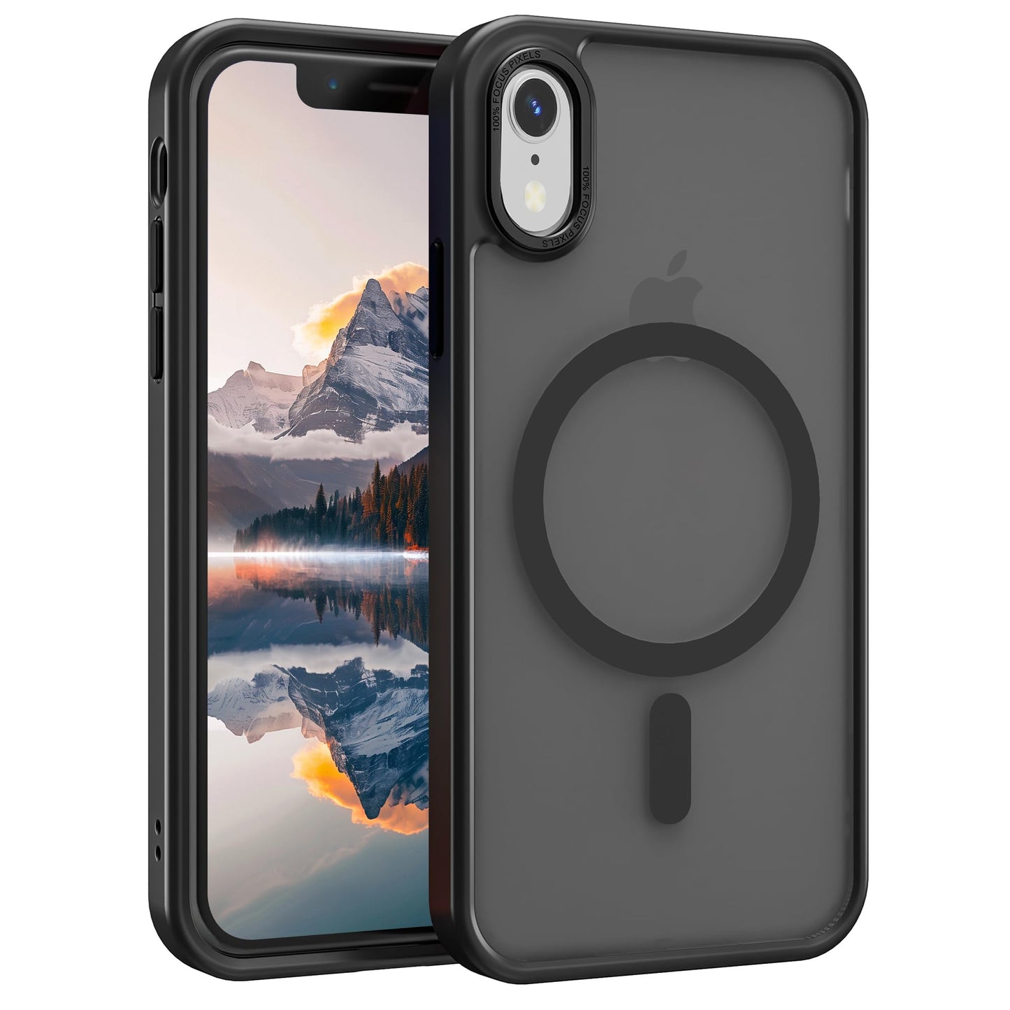 Magnetic for iPhone 17 Air Phone Case, [Compatible with MagSafe], Screen Protector X1, [Military Grade Drop Protection],Matte Finish,Slim,Shockproof,Protective (Black, iPhone 17 AIR) WN420