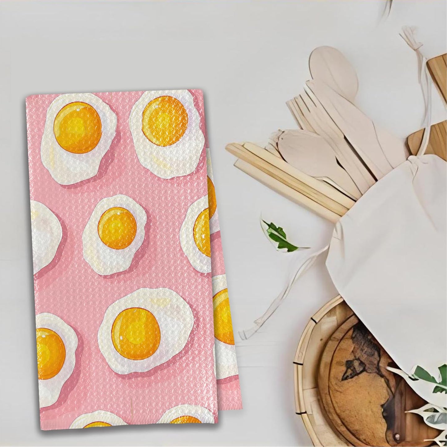 Bon Appetite Modern Kitchen Towels, Farmhouse French Dish Tea Towels for Kitchen, Gifts for Cooking Lovers Decorative Hand Towels, 16x24 Inch WN420