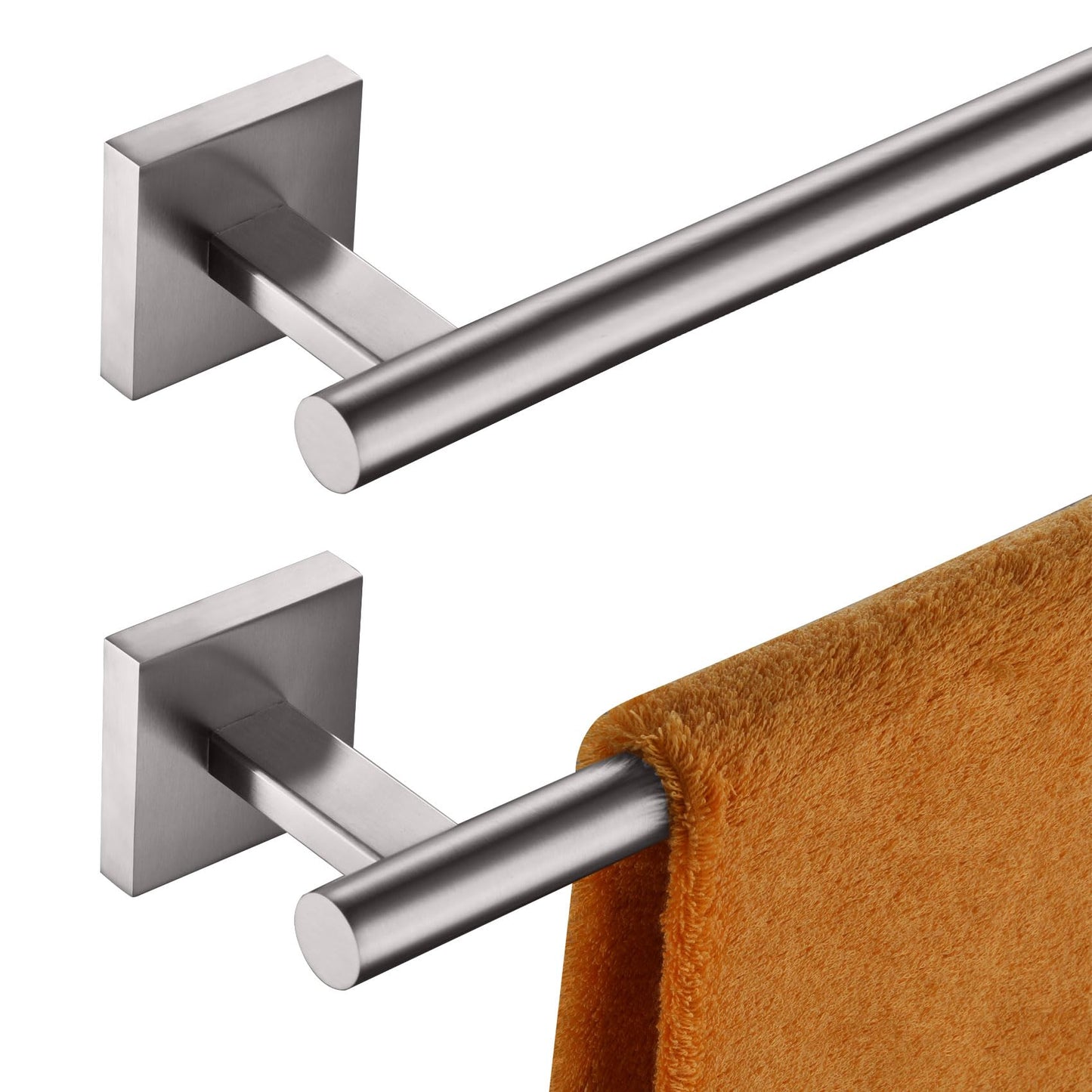 KOKOSIRI Bathroom Towel Bars 16 Inch Towel Rail Matte Black 40CM Hand Towel Holder for Bath Kitchen Wall Stainless Steel B4005BK-L16 BST202