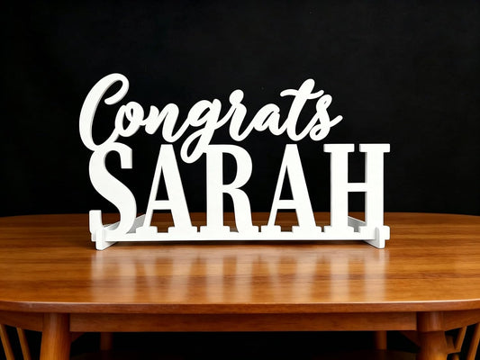Graduation Table Sign,Wooden 2026 Congrats Grad Sign,Class of 2026,Graduation Party Table Decor Centerpiece,Senior Year Photo Prop BST326L