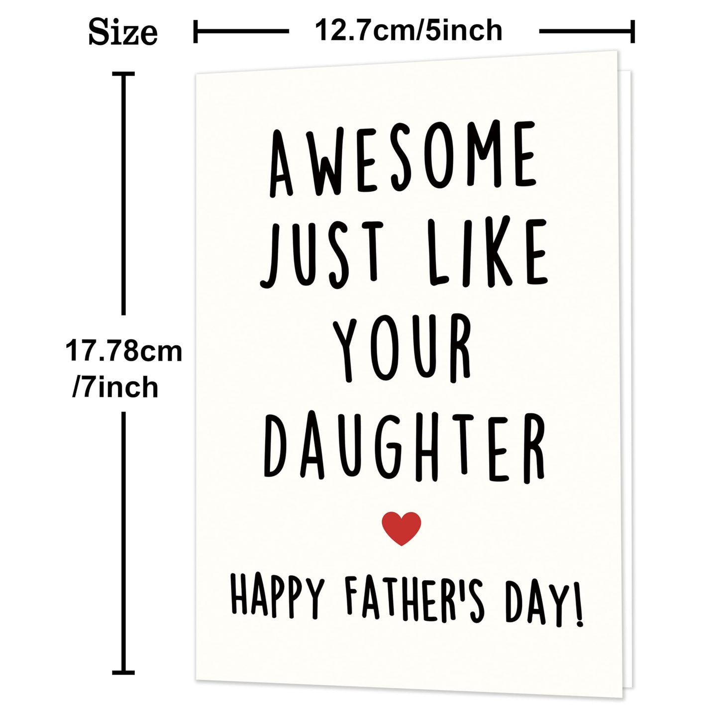 Funny Fathers Day Card for Dad, Father's Day Cards Gifts Decorations from Daughter Son, Happy Fathers Day Card from Cat, Cute Cat Dad Father's Day Decorations Gifts BST220