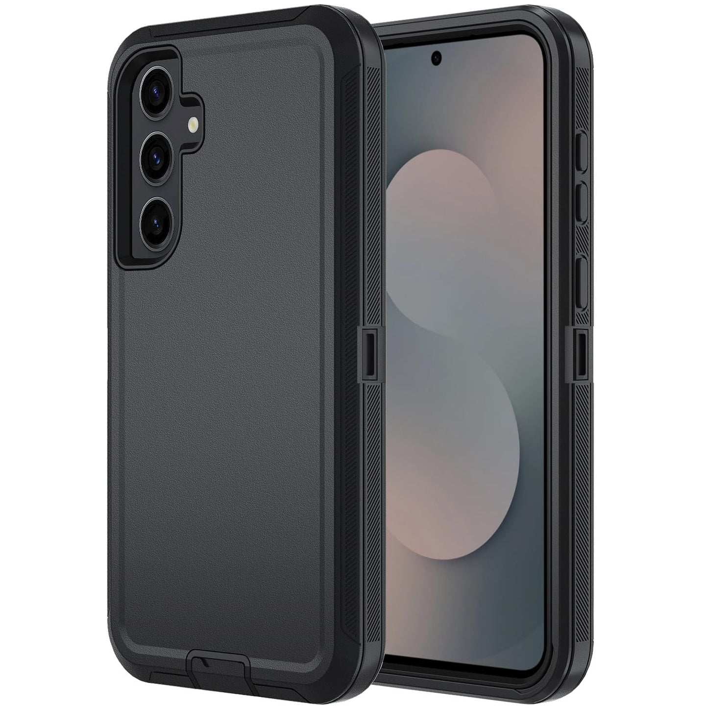 Magnetic Case for Samsung Galaxy S25 FE 5G Case, S25 FE Heavy Duty case, [Glass Screen Protector] [Military Grade Protective ] [Shockproof] [Dropproof] [Dust-Proof] (Black-MAG)