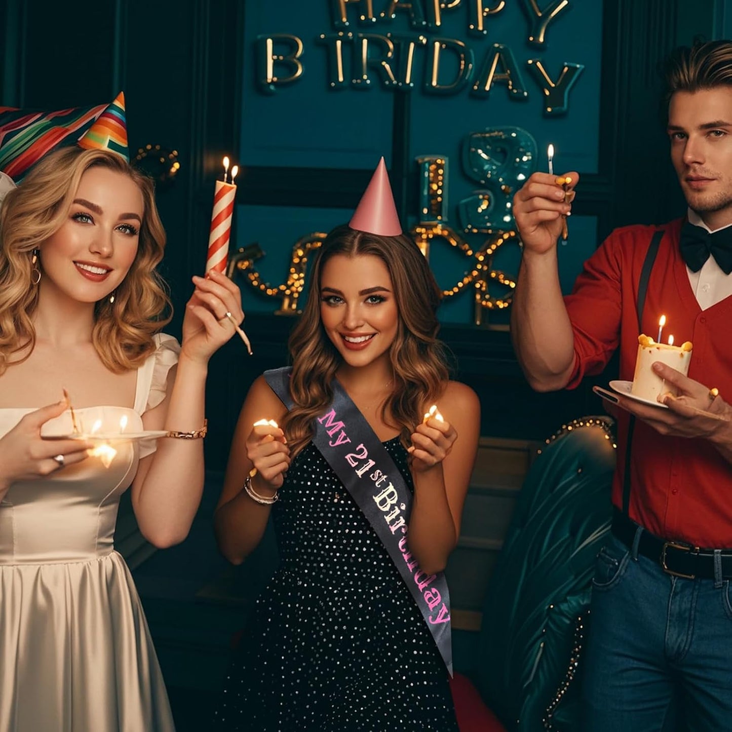 It's My 21st Birthday Sash for Women, Funny Black 21st Birthday Sash with Hot Pink Foil Letters for 21st Birthday Party Decorations Supplies Favors, Gifts for Girls (Black + Pink) BST202