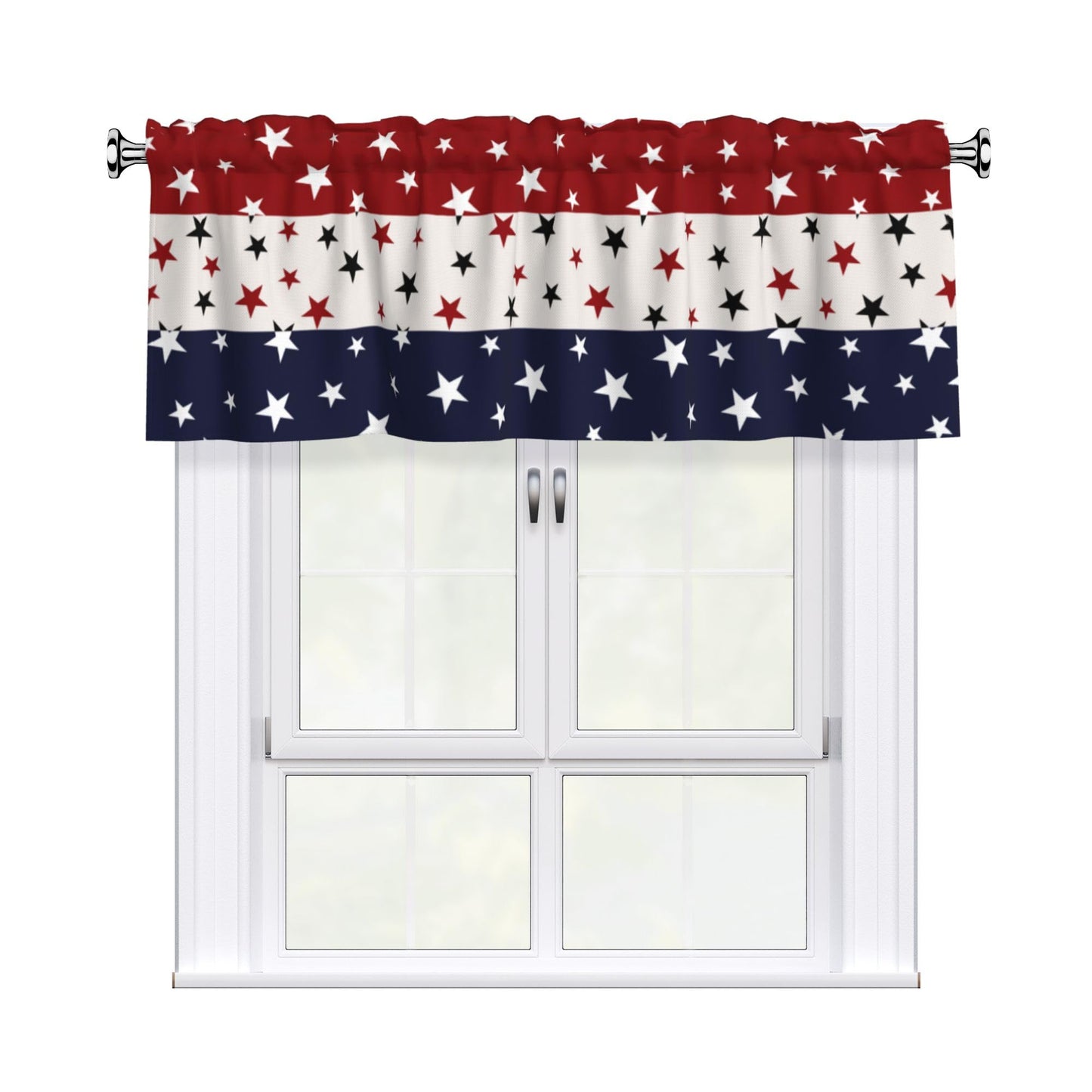 Easter Valances for Windows - Pink Spring Cafe Curtains Floral Bunny Short Curtains for Living Room Bathroom Bedroom Basement BST202