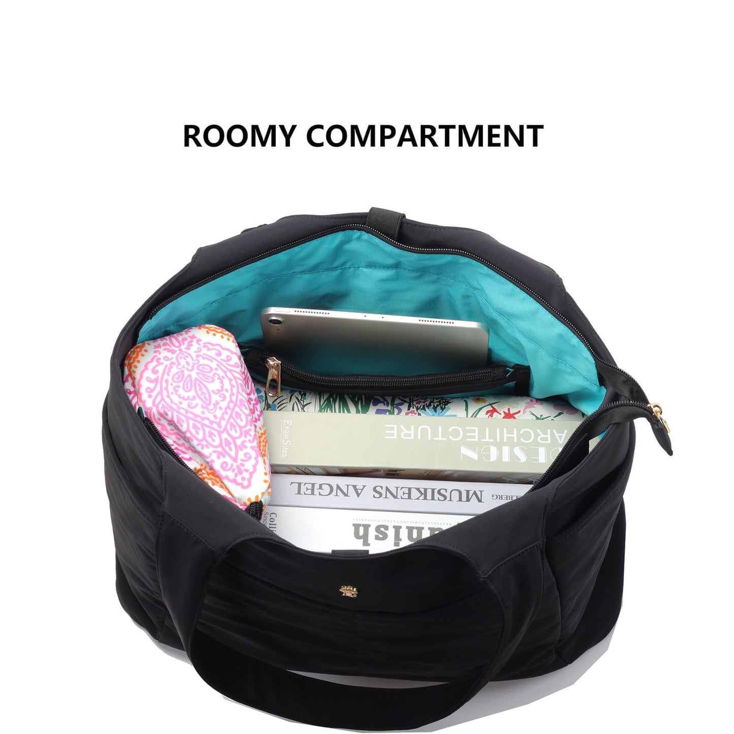 ESVAN Yoga Tote Bag Mat bag Women Shoulder Bags Carryall Tote for Travel Office Workout Gym Nurse Beach BST326H