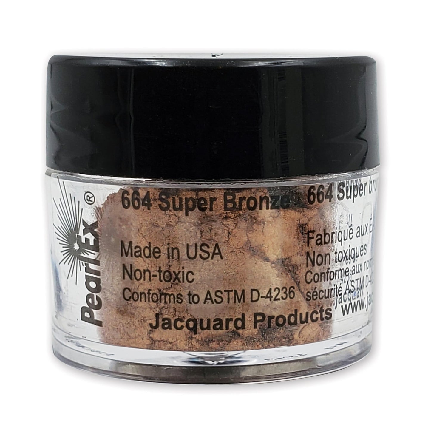 Jacquard Pearl Ex Pigment Powder 3 Grams Super Bronze - Loose Mica Powder for Epoxy Resin, Watercolors, Calligraphy Ink & Clay - Epoxy Pigment Powder - Epoxy Resin Color BST220