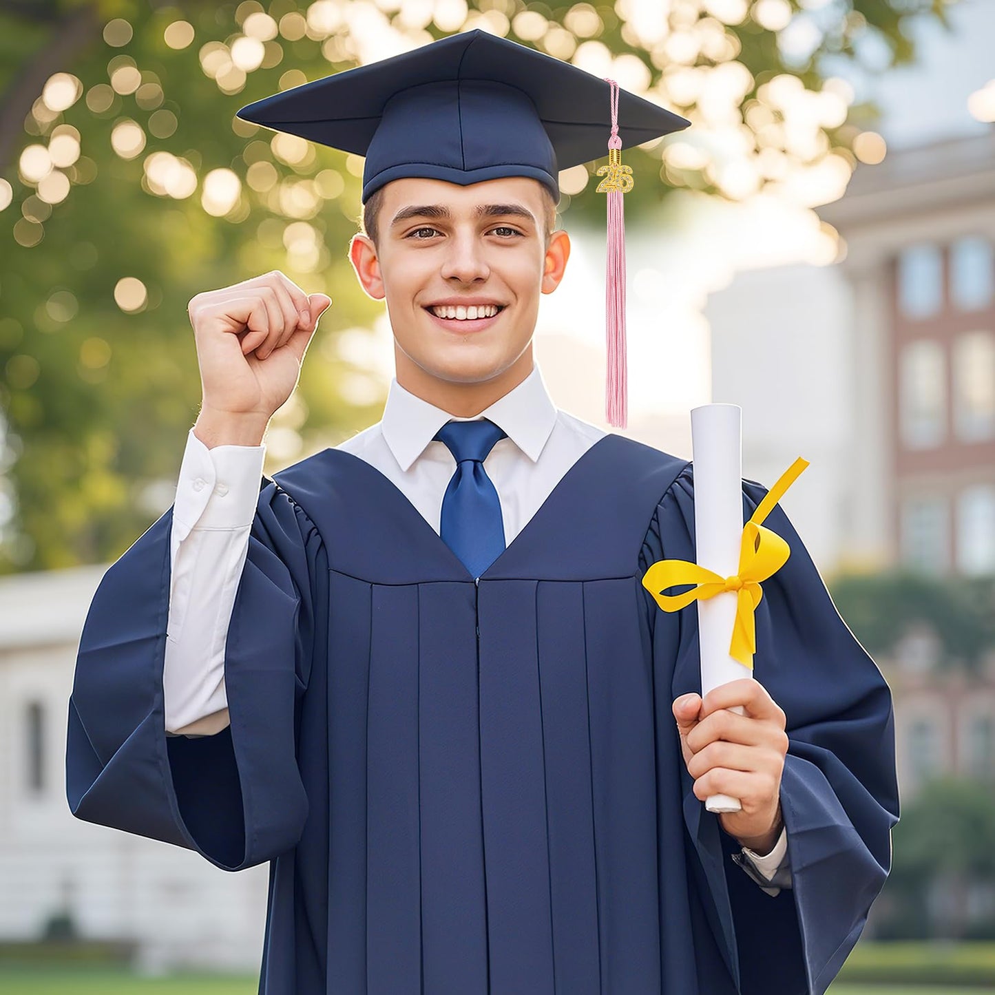 JULMELON 2026 Graduation Tassel, 2026 Graduation Cap Tassel with Bling Charm for 2026 Graduate Hat Ceremonies Accessories (Black) BST220