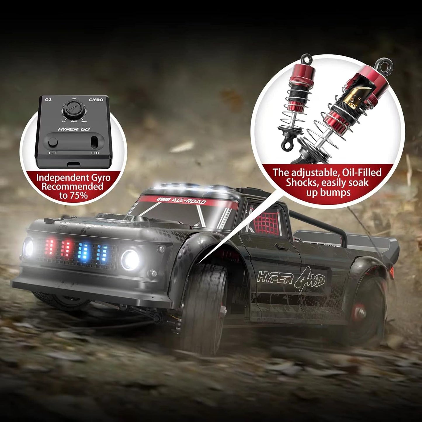 HYPER GO 14301 V3 1/14 RTR Brushless RC Drift Car with Gyro 32