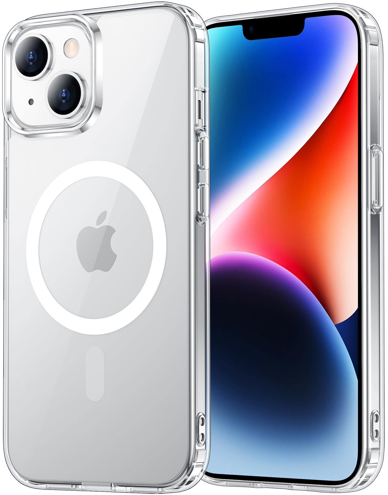 for iPhone 17 Pro Max Case Clear with Screen Protector, Compatible with Magsafe, Anti-Yellowing, Military-Grade Protection, Shockproof Slim Magnetic Phone Case Cover, Black WN420