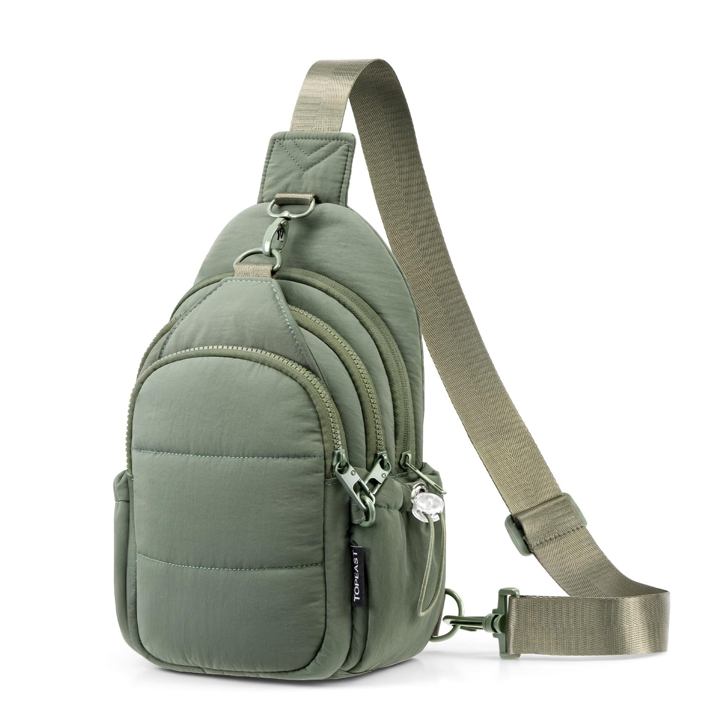 TOPEAST Sling Bag for Women, Anti-Theft Crossbody Bag with RFID Blocking & Small Water Bottle Holder for Travel BST202