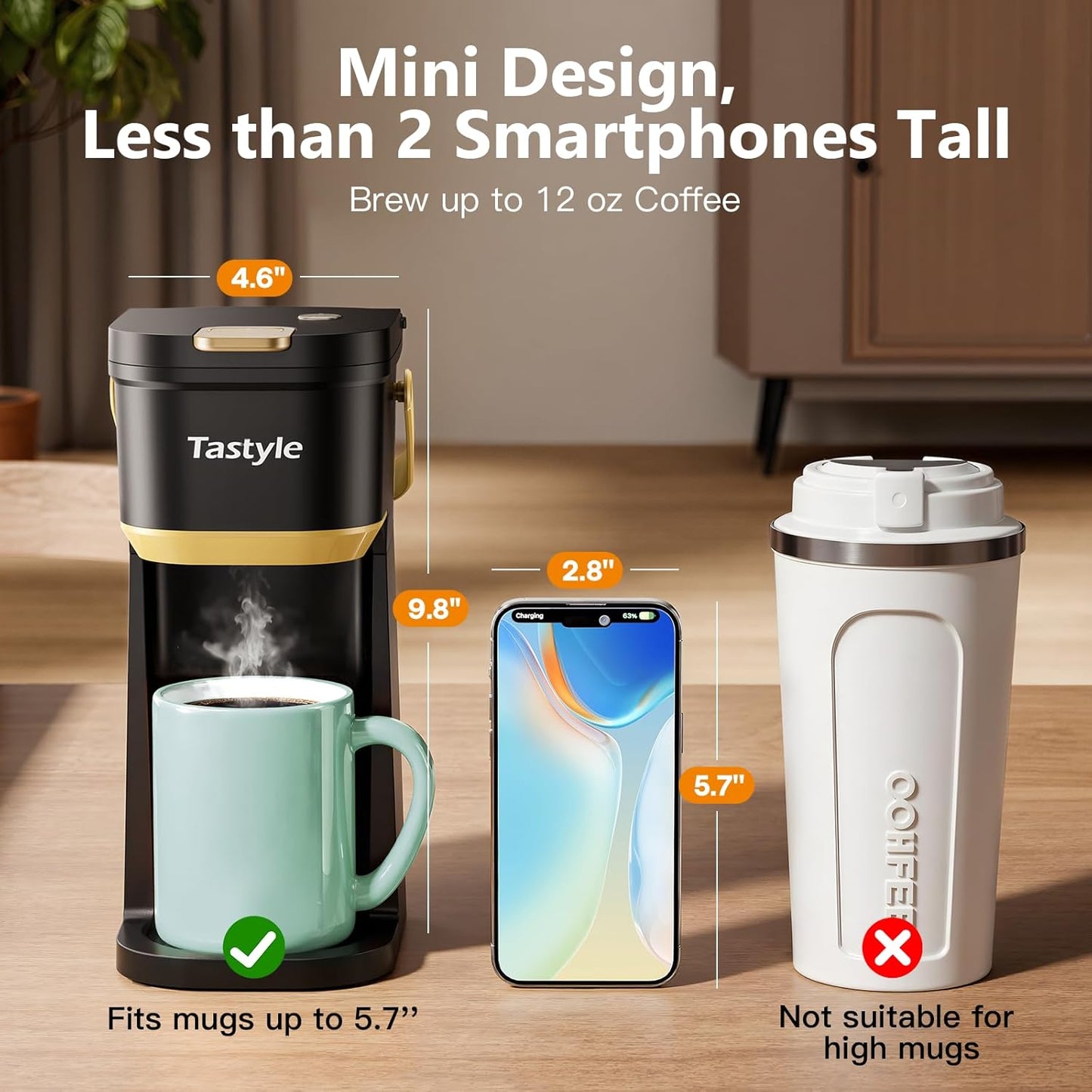 Tastyle Single Serve One Cup Coffee Maker 38
