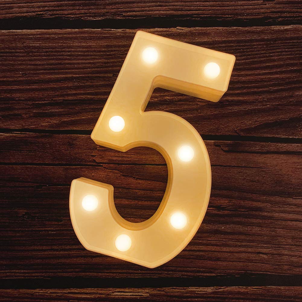 MUMUXI Marquee Light Up Letters | Large Light Up Numbers | Battery Powered and Bright with Every Letter of the Alphabet | For Wedding, Birthday, Party, Celebration, Christmas or Home Decoration (0) BST220