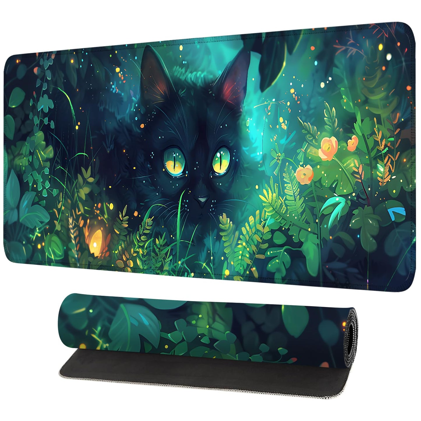Mouse Pad Gaming Mousepad 31.5 x 11.8in Large Mouse Pad for Keyboard and Mouse with Anti-Slip Rubber Base, Keyboard Pad XL Mouse Mat for Home and Office,Snowy Forest WN420