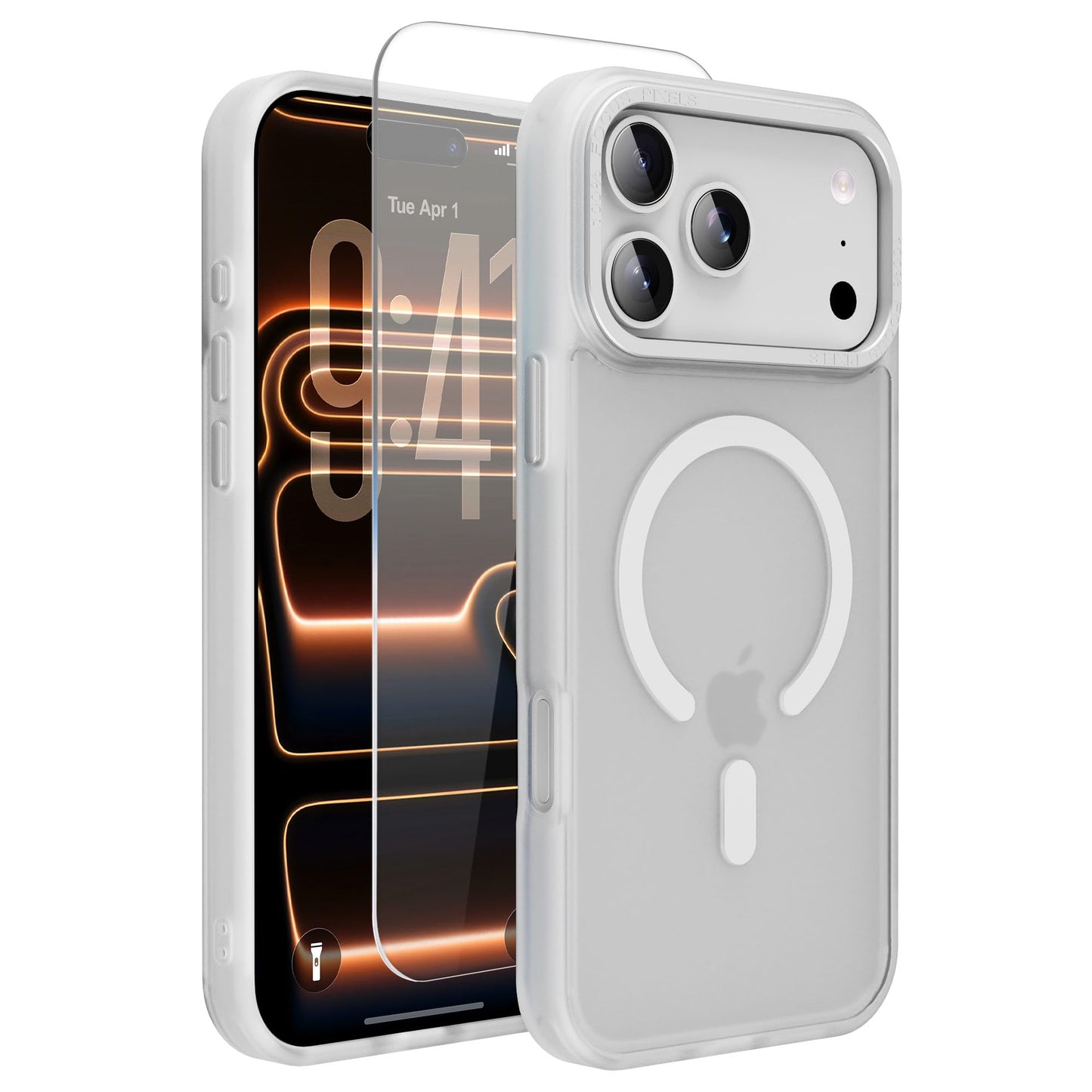 Magnetic for iPhone 17 Air Phone Case, [Compatible with MagSafe], Screen Protector X1, [Military Grade Drop Protection],Matte Finish,Slim,Shockproof,Protective (Black, iPhone 17 AIR) WN420