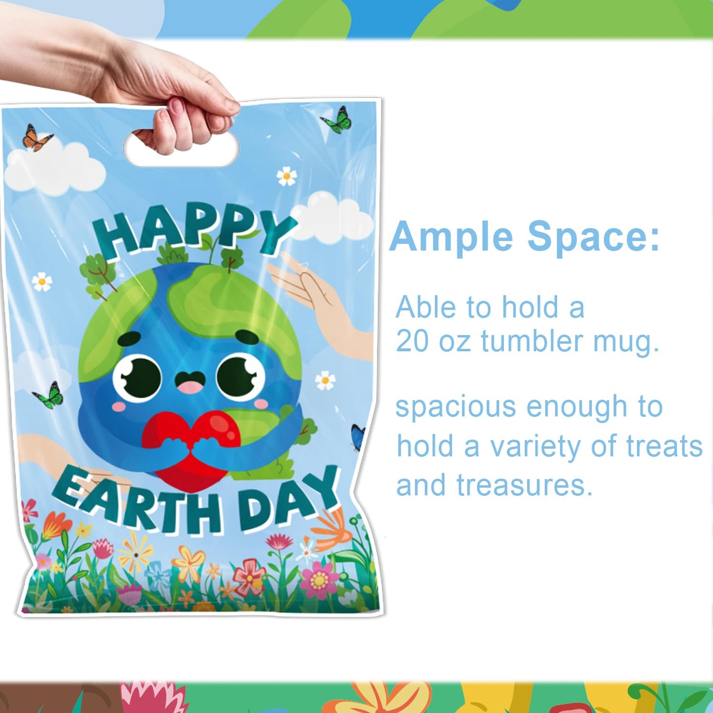 Falueqg Frog Party Favor Bags - 50 Pcs Green Frog Goodie Candy Gift Bags Summer Animal Theme Party Supplies for Birthday Baby Shower Decorations BST326H