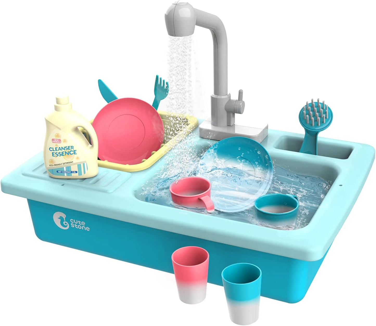 CUTE STONE Color Changing Kitchen Sink Toys N28