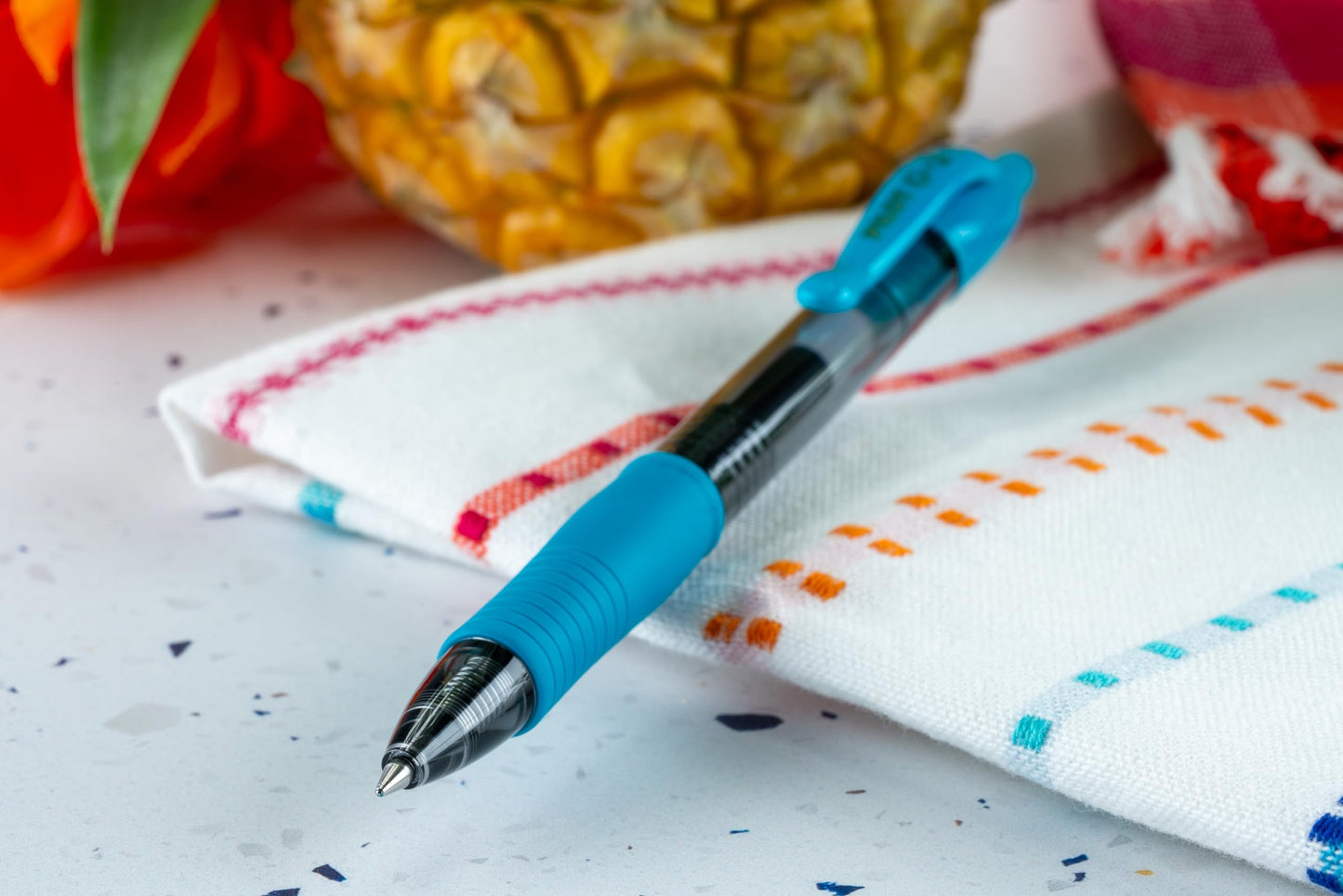 Pilot G2 Premium Gel Roller Pens, Fine Point 0.7 mm, Blue Ink Pens Fine Point, Pack of 5 - Ideal for School, Journaling, and Office Writing