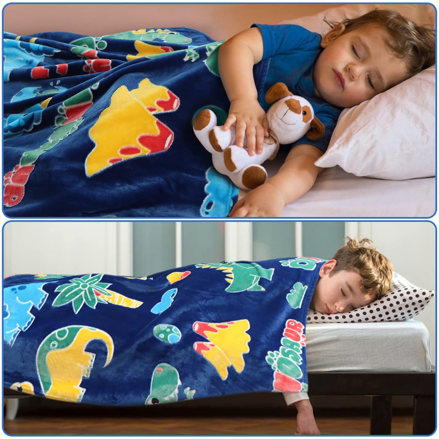 SALIMAH Glow in The Dark Blanket Unicorns Gifts for Girls, Toys for Girls Age 2 3 4 5 6 7 8 9 10 Year Old, Soft Kids Blankets Gifts for Grandkids Teens for Christmas Birthday, 50"x60" BST202