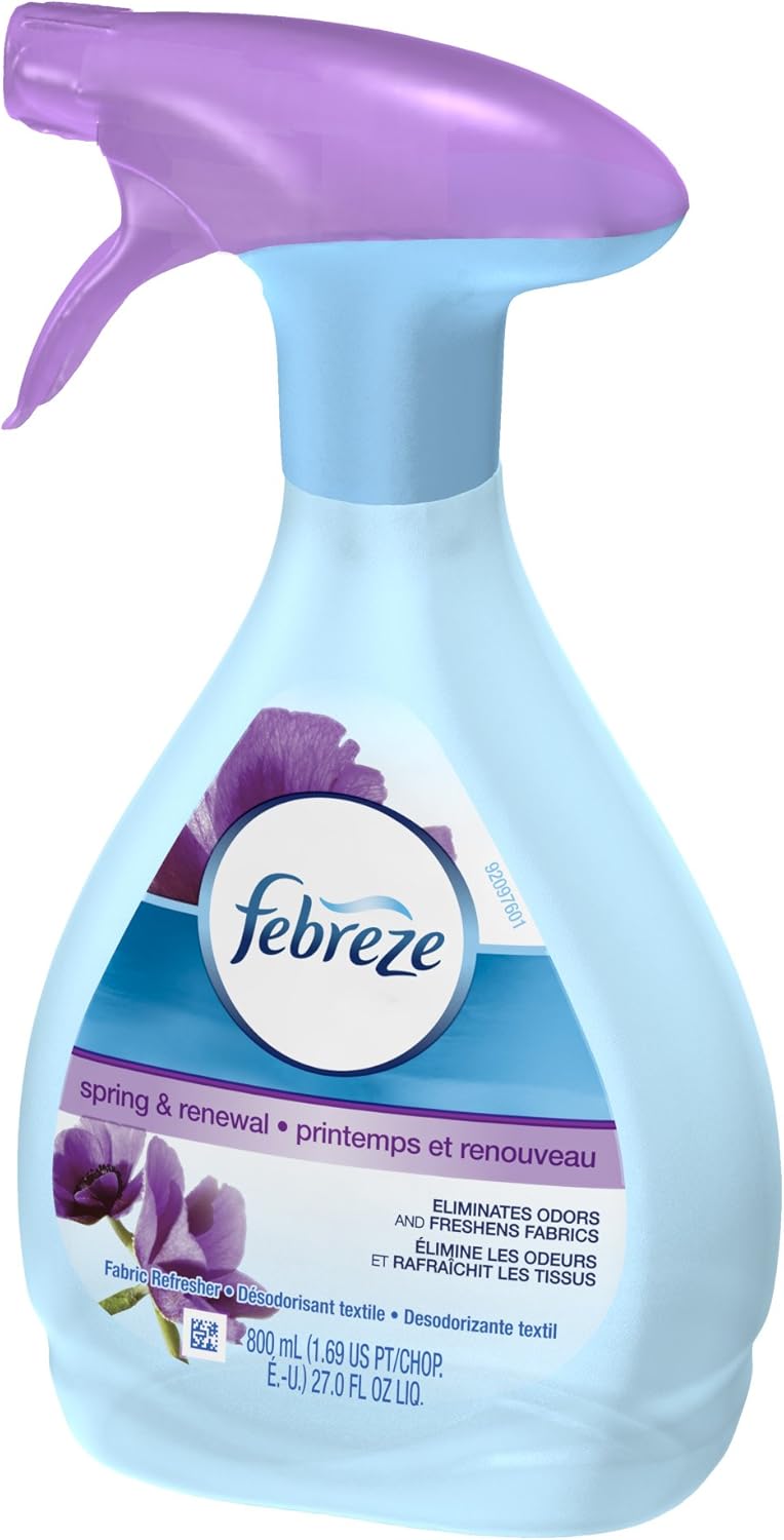 Febreze Fabric Refresher/Odor Eliminator, Spring and Renewal, 27 Oz Spray Bottle
