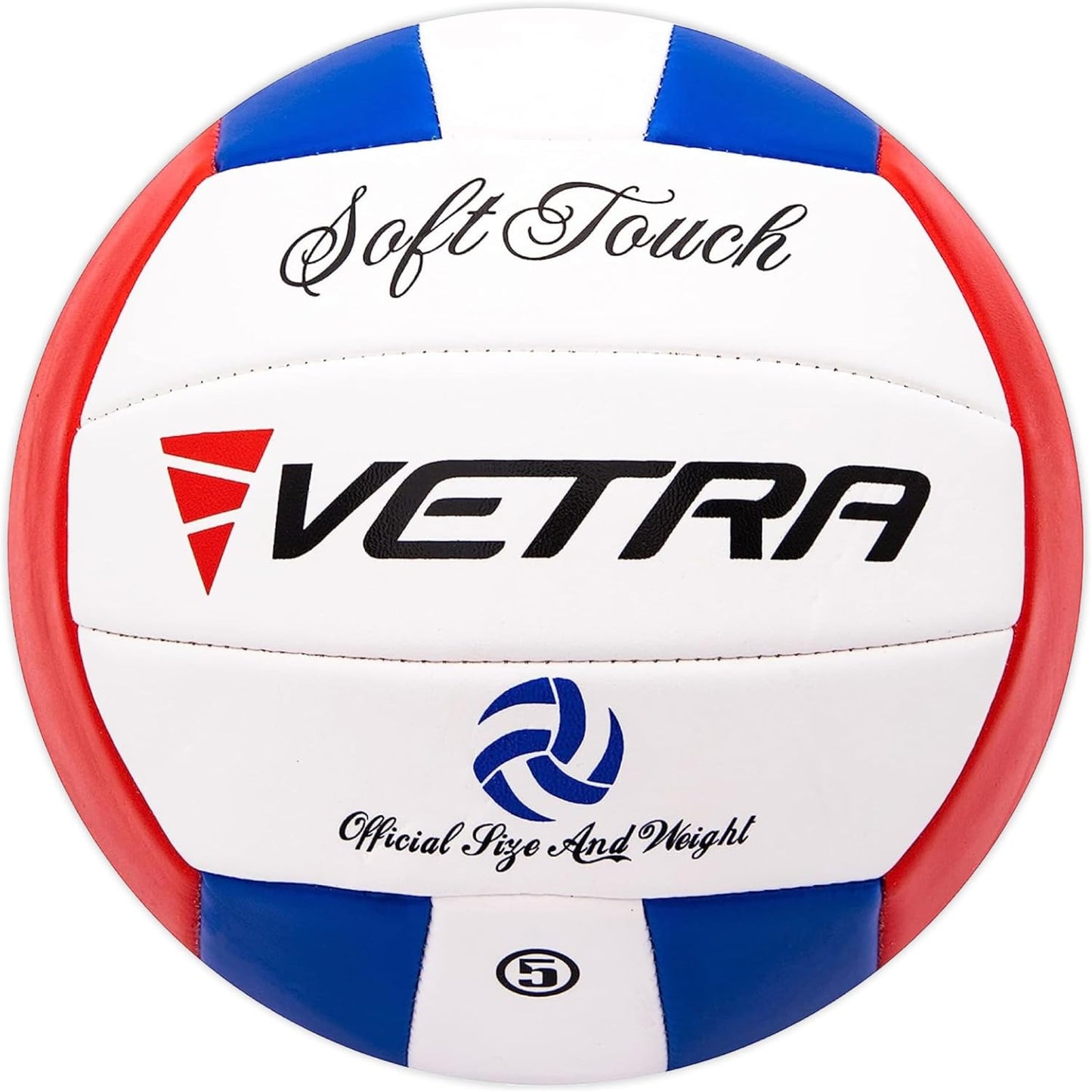 VETRA Premium, Soft Touch Volleyball, Official Size 5, Super Soft Volleyball Training Equipment for Professional & Recreational Use Practice, Sports & Outdoor, Women & Men WN420