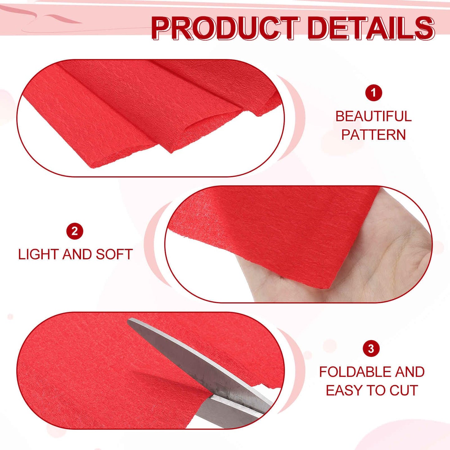 MECCANIXITY Crepe Paper Roll 7.5ft Long 20 Inch Wide for Wedding Ceremony Various Large Festivals Decoration, Light Champagne BST326L