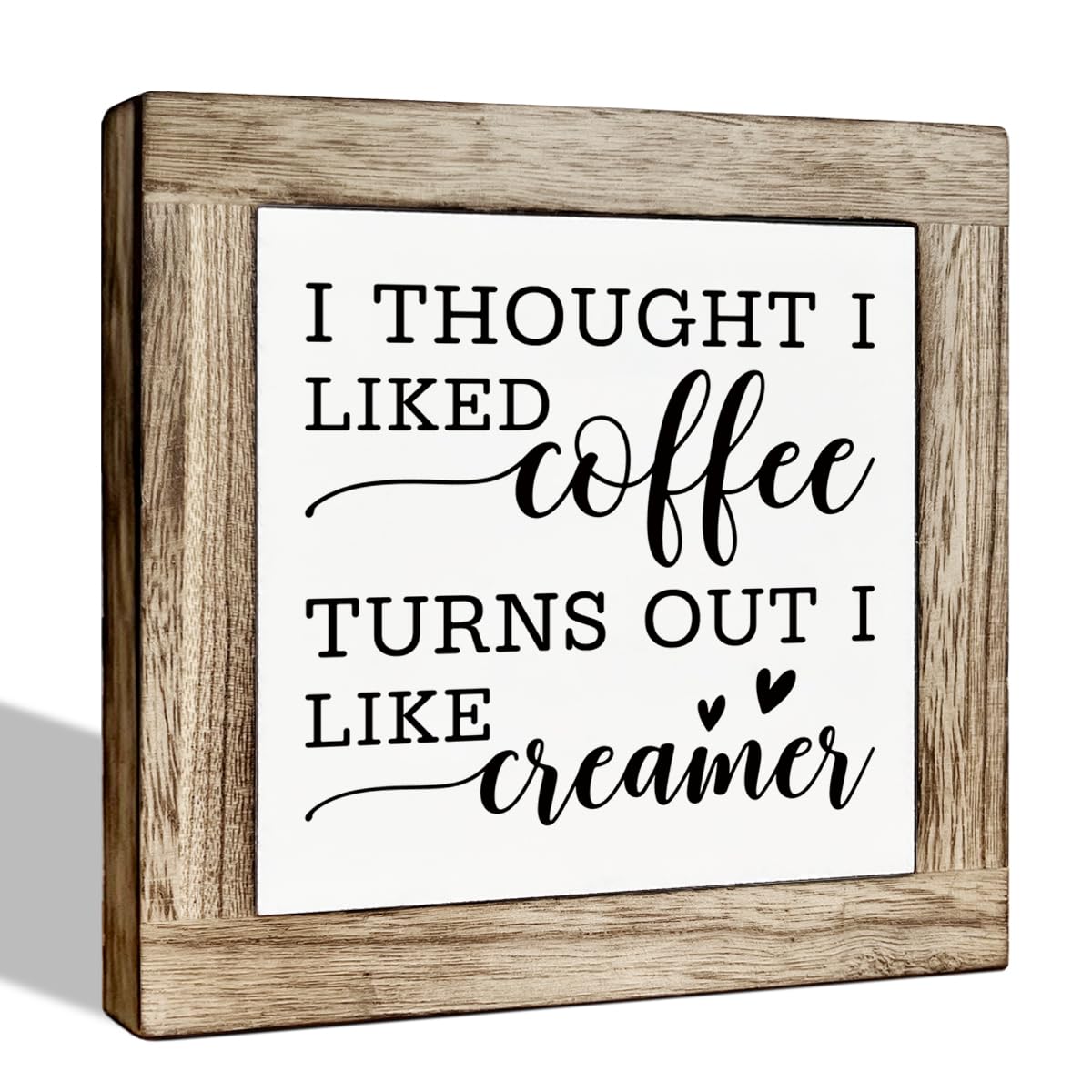 Funny Wooden Coffee Bar Decor Sign, Bar Decorations, in the Morning When Rise Give Me Jesus (and Coffee), Cafe Table Top Shelf Accessories, Cafe Signs Decor 5.9x5.9 Inches BST202