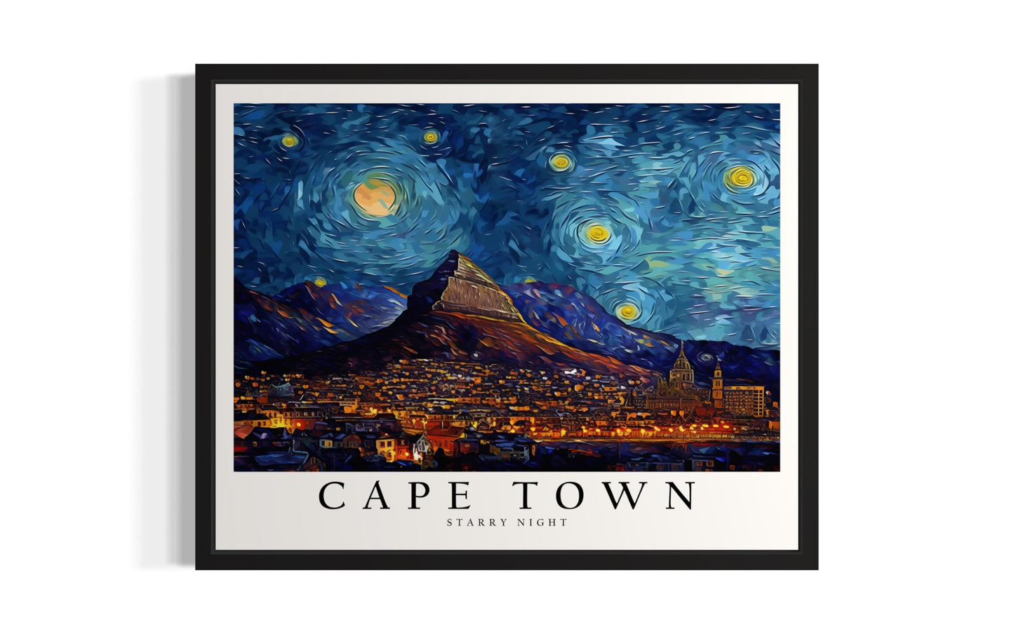 Eiffel Tower Art Print Poster, Van Gogh Starry Night Theme Wall art Painting Decor, Art Home City Artwork For Bedroom, Bathroom, Living Room 81 (Eiffel Tower, 14"L x 11"W, Unframed) BST220