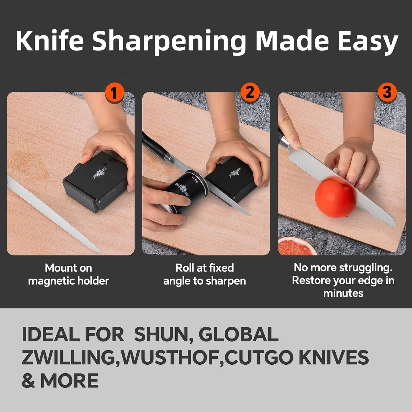 XUDAKAIXIN Multi-function Rolling Knife Sharpener Kit 78