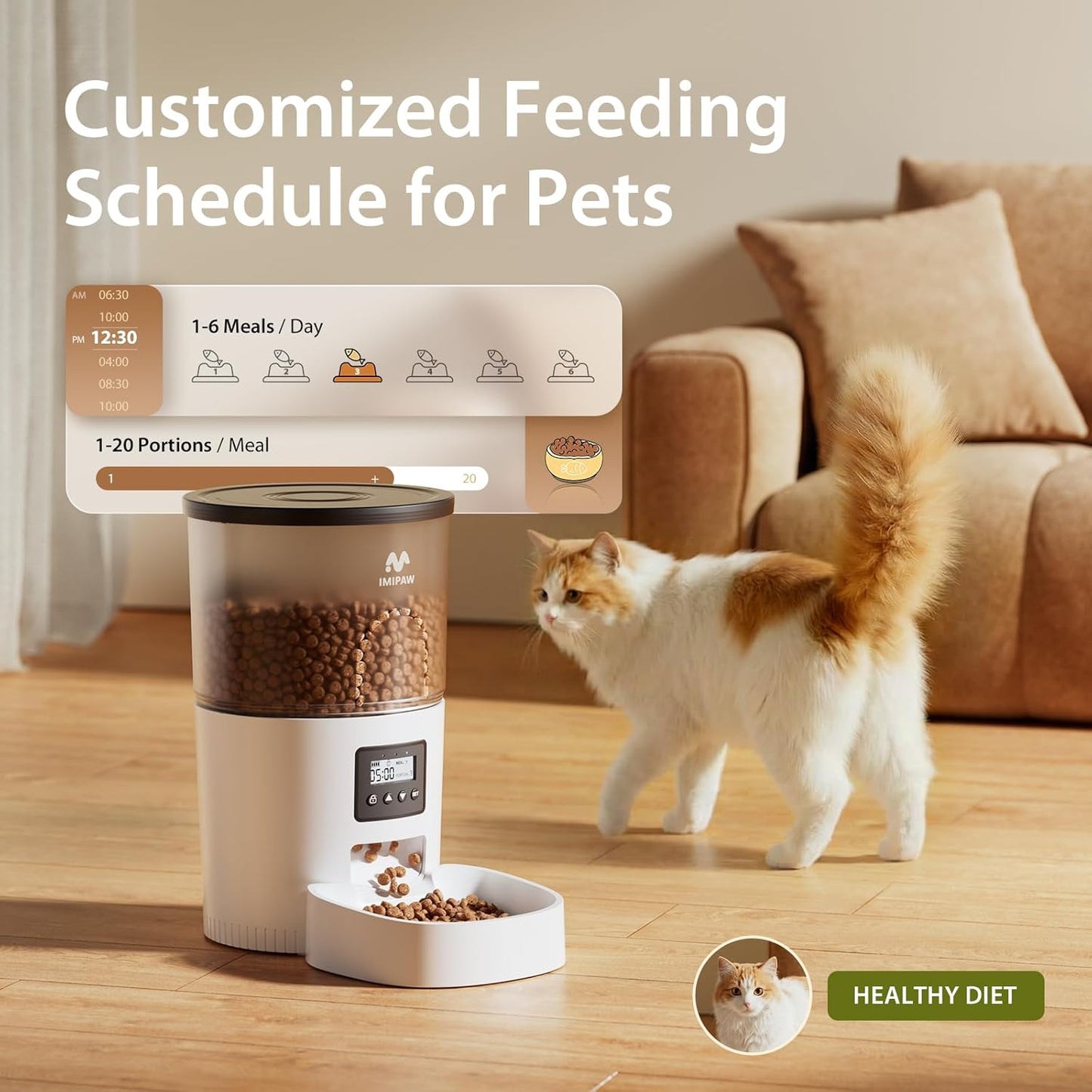 IMIPAW Automatic Cat Pet Feeders 42
