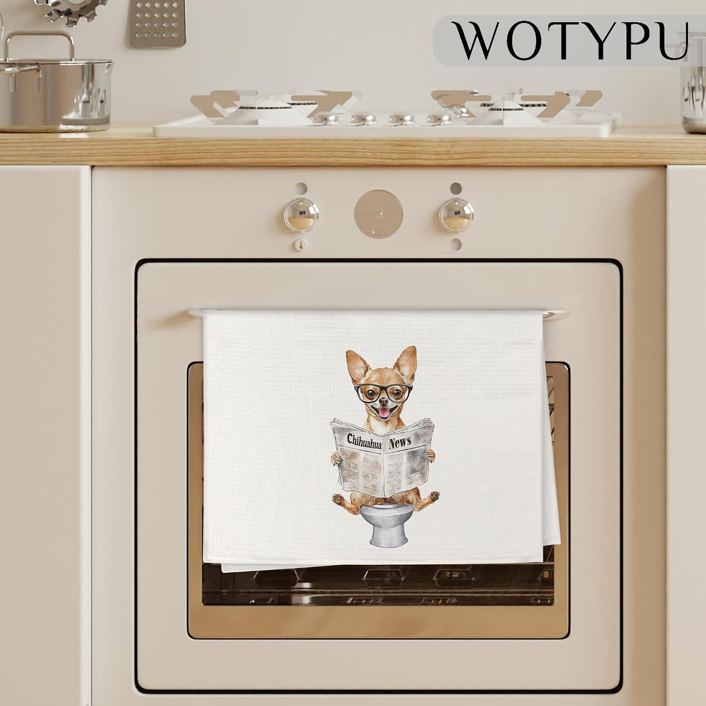 Funny Chihuahua Gifts Hand Towels for Bathroom, Chihuahua Gifts for Women Men Decorative Hand Towels for Kids Guest Bathroom Washroom Power Room Vanity Half Bath, 16X24 Inch BST326L