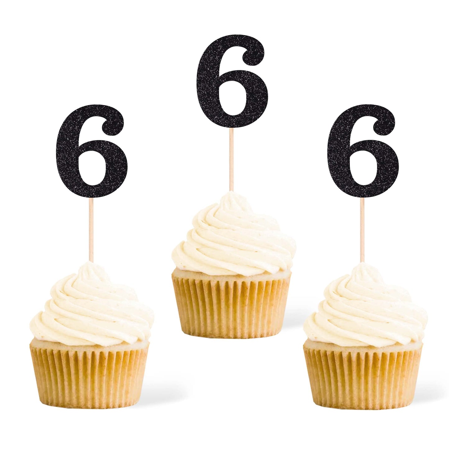 Gexolenu 24 PCS Rose Gold Double-sided 3rd Birthday Cupcake Toppers, Glitter Age THREE Cake Picks Decor, Third Happy Birthday Party Decorations Baby Shower Anniversary Party Supplies BST220