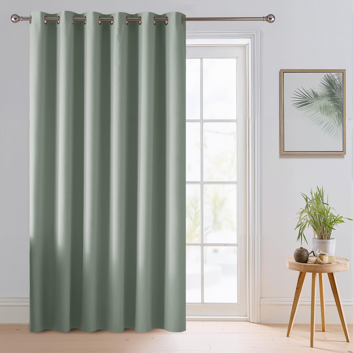RYB HOME Room Divider Curtains Thermal Insulated Noise Reduce Privacy Window Curtains for Kids Bedroom Nursery Laundry Room Partitions, Wide 150 inches x Long 96 inches, Teal, 1 Panel BST220