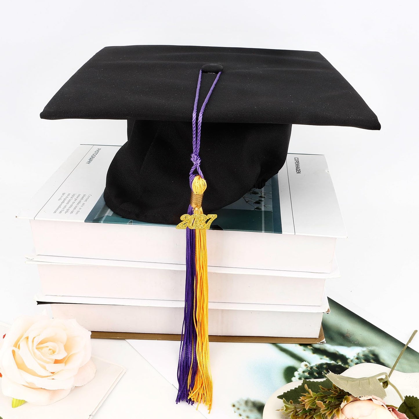 2026 Tassel Graduation, Black and Gold Graduation Tassel, 2026 Graduations Cap Tassels, Gradutate Cap Tassels with 2026 Year Gold Charms for Grad Cap Hat Ceremonies Memorial Graduations Decorations BST220