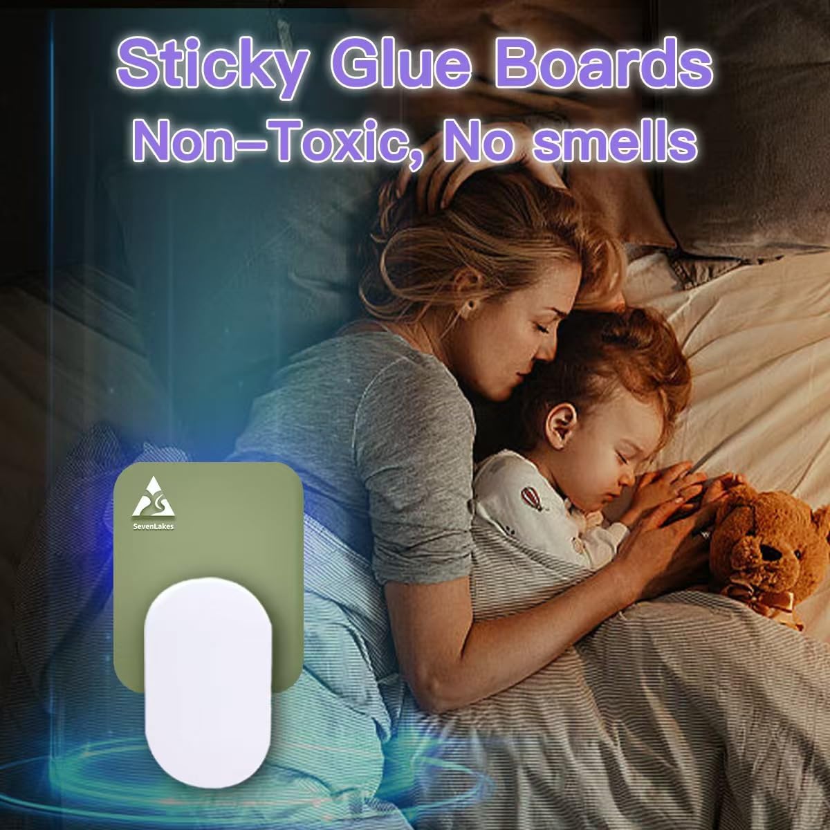 36 Pcs Sticky Refill Glue Cards, Compatible with Safer Home SH502, Dynatrap DT3005W-DS3, DT23005-06, Targets Moth, Fly, Mosquito, Gnat and More, Safe and Super Sticky (Matcha Green) WN420