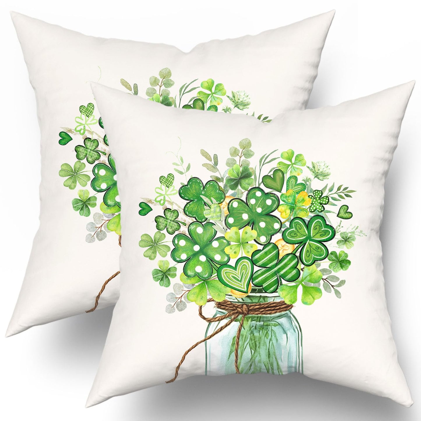 Fall Pumpkin Throw Pillow Cover 18x18inch Set of 2 Autumn Maple Leaf Pillowcases Orange Fall Leaves Cotton Cushion Case for Thanksgiving Farmhouse Home Couch Sofa Patio Decor BST202