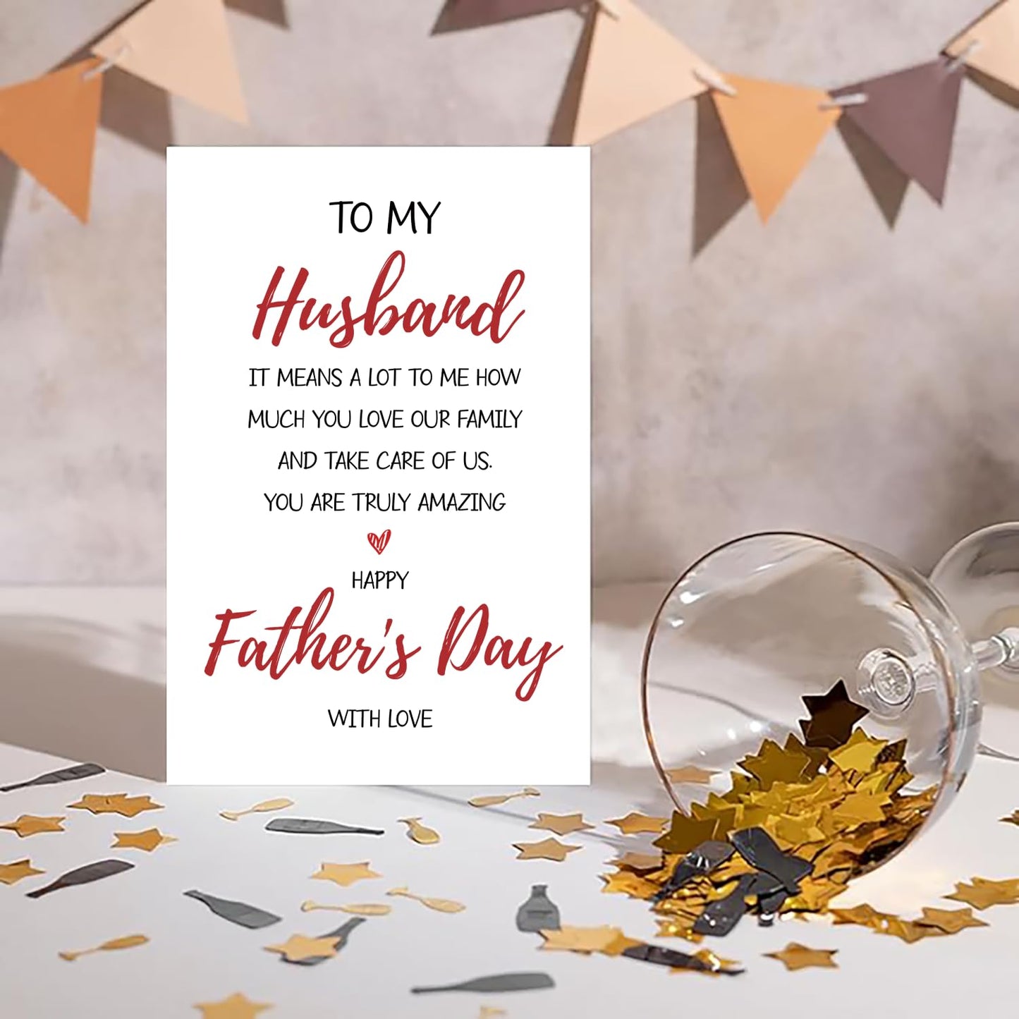 Funny Fathers Day Card for Dad Stepdad Bonus Dad Husband Grandpa, Humorous Happy Father's Day Card Gift from Son Daughter Grandson Granddaughter, Unique Fathers Day Card for Him BST202