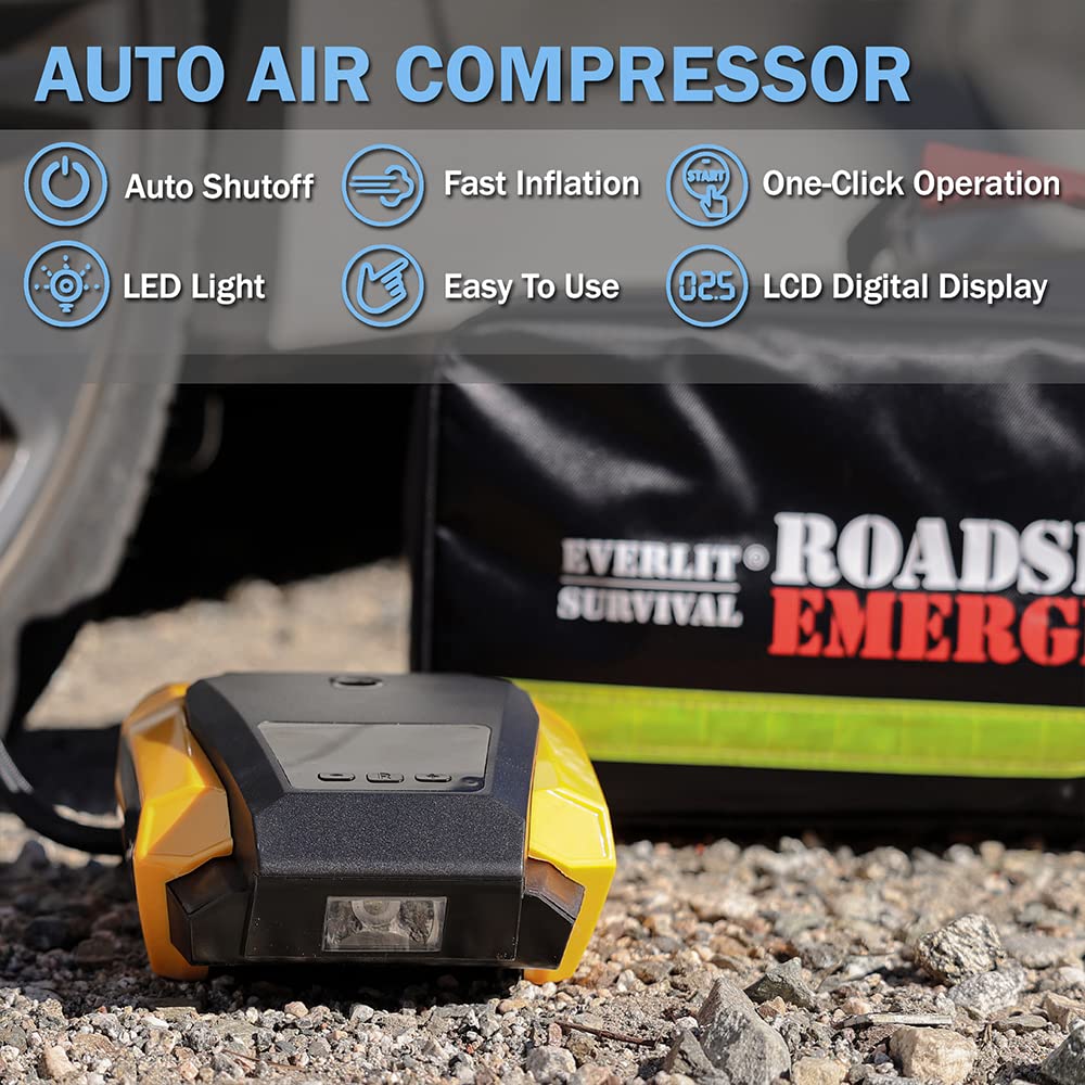 Everlit Road Guardian Emergency Survival Car Kit 82
